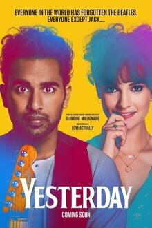 Yesterday The movie poster of Yesterday